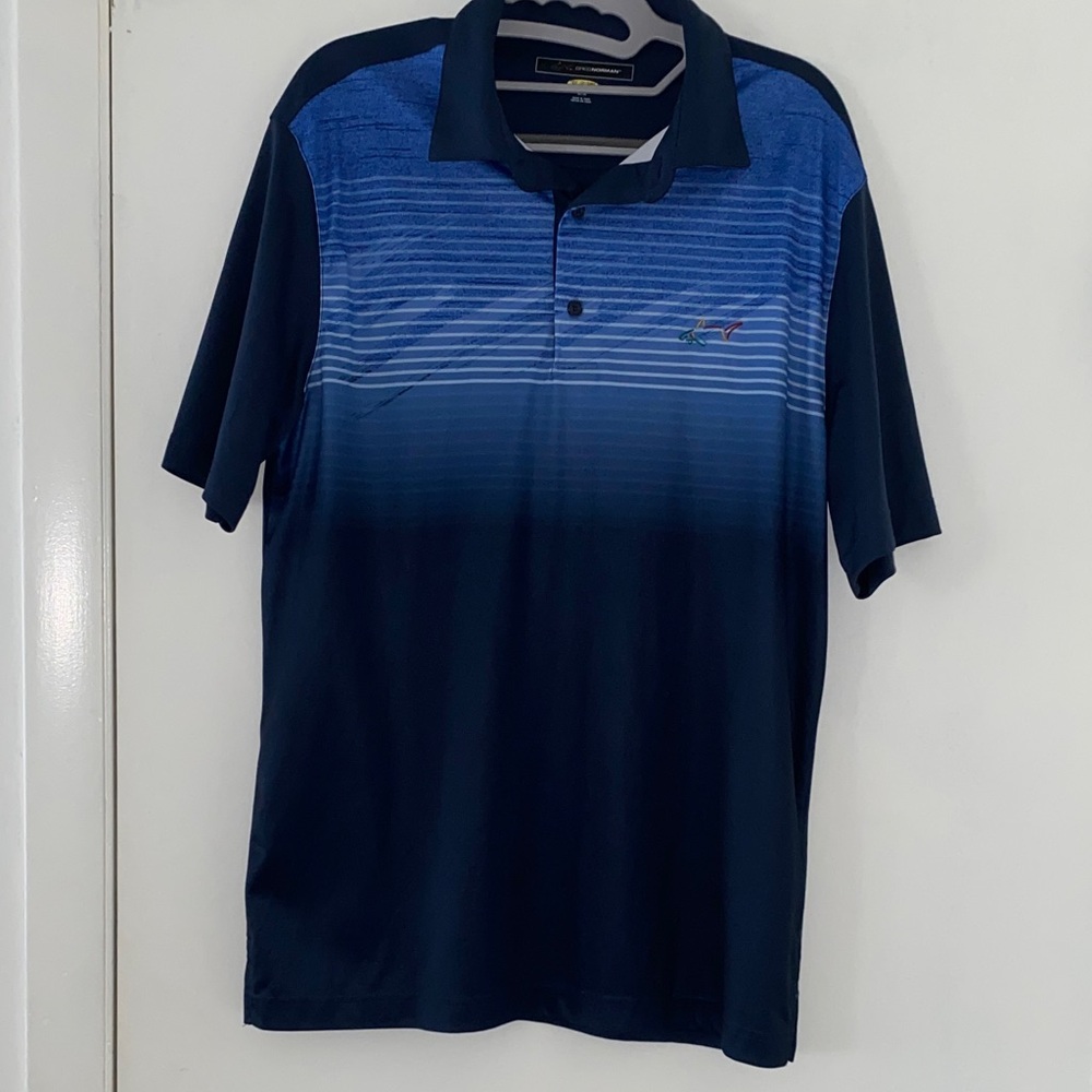 Greg Norman Collection Navy and Blue Polo Shirt